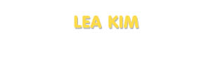 Der Vorname Lea Kim